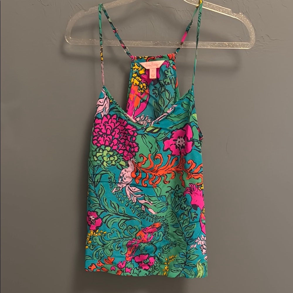 Silk Lilly Pulitzer “Shake Ya Tailfeather” Camisole
